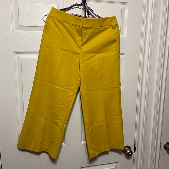 Loft petite Yellow Cropped Pant - Picture 3 of 3